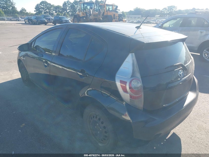 Vin: jtdkdtb3xd1537691, lot: 46261023, toyota prius c one 20133