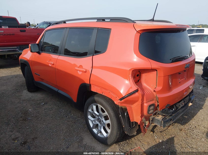 Vin: zaccjabb7jph13665, lot: 46261133, jeep renegade latitude fwd 20183