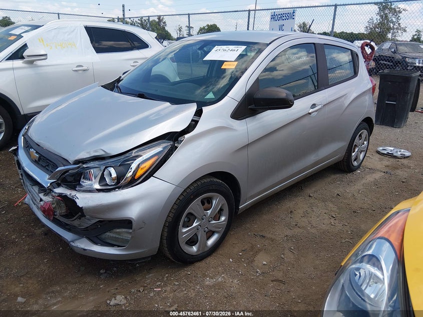Vin: kl8cb6sa2lc416773, lot: 46261210, chevrolet spark fwd ls automatic 20202