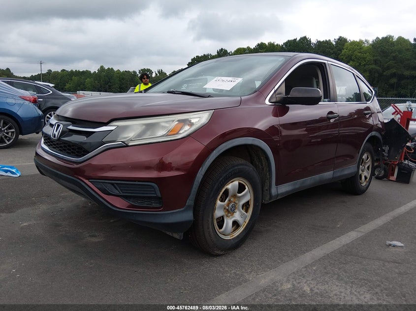 Vin: 5j6rm4h36fl128519, lot: 46261238, honda cr-v lx 20152