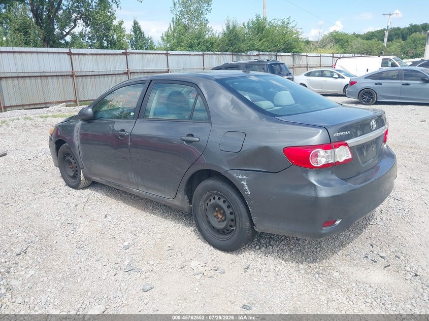 Vin: 2t1bu4ee4bc689283, lot: 46261301, toyota corolla le 20113