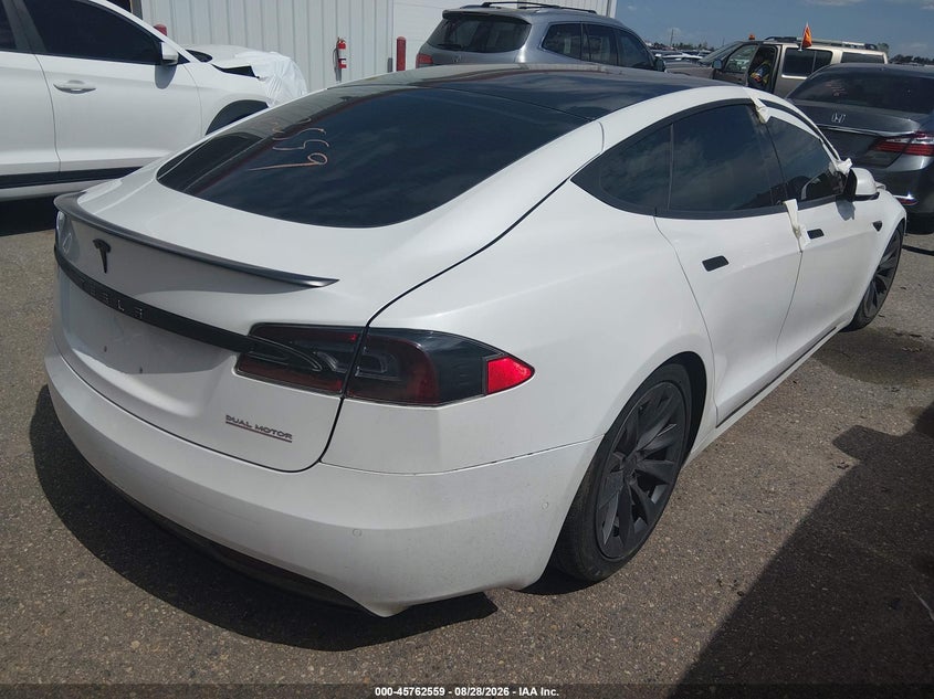 Vin: 5yjsa1e42lf363722, lot: 46261308, tesla model s performance dual motor all-wheel drive 20204
