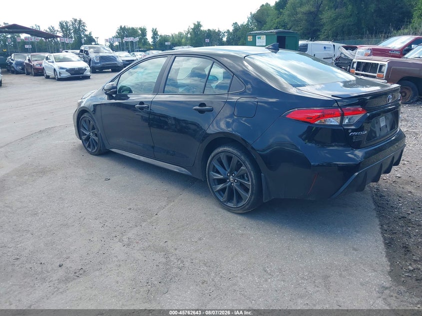 Vin: 5yfs4mce5sp217287, lot: 46261392, toyota corolla se 20253