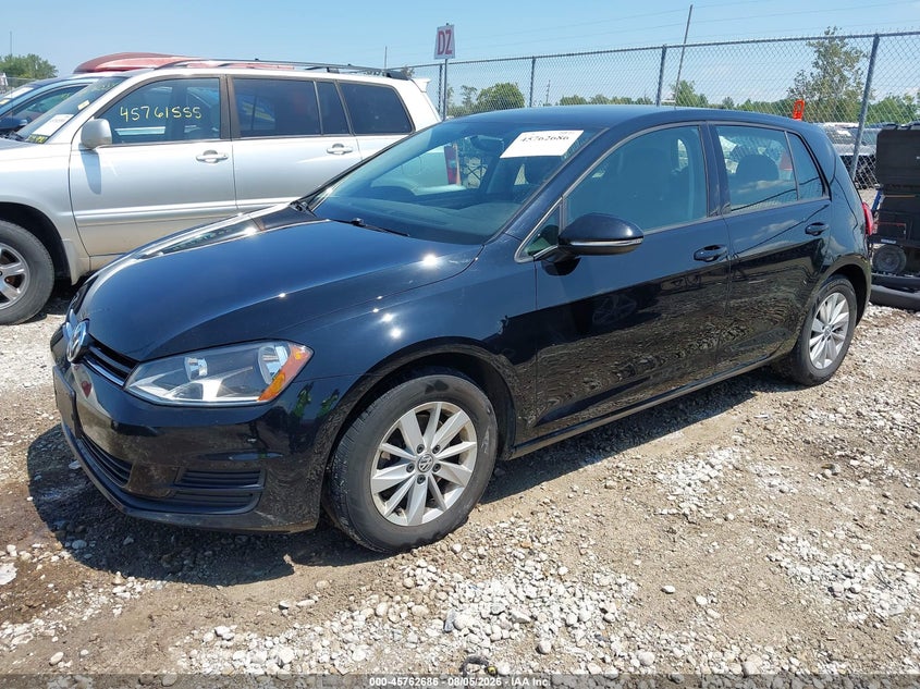 Vin: 3vw217au1fm021572, lot: 46261435, volkswagen golf tsi s 4-door 20152