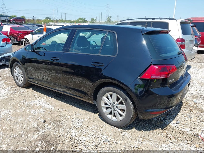 Vin: 3vw217au1fm021572, lot: 46261435, volkswagen golf tsi s 4-door 20153