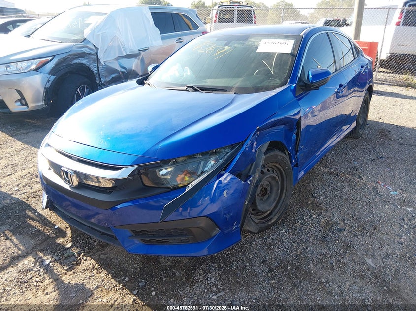 Vin: 19xfc2f54he045848, lot: 46261440, honda civic lx 20172