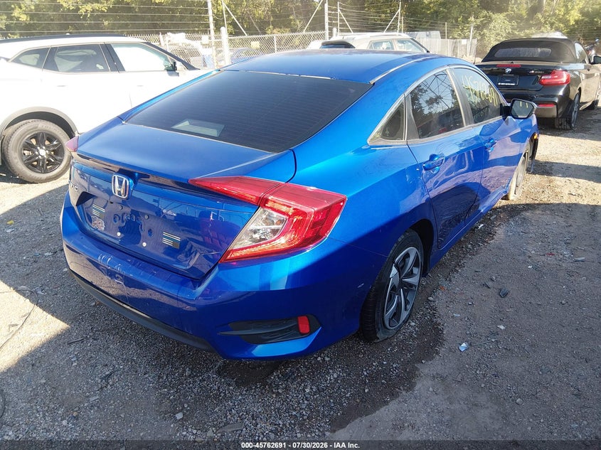 Vin: 19xfc2f54he045848, lot: 46261440, honda civic lx 20174