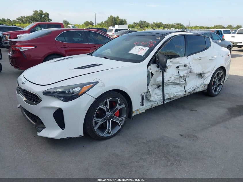Vin: knae55lc3k6063293, lot: 46261486, kia stinger gt2 20192