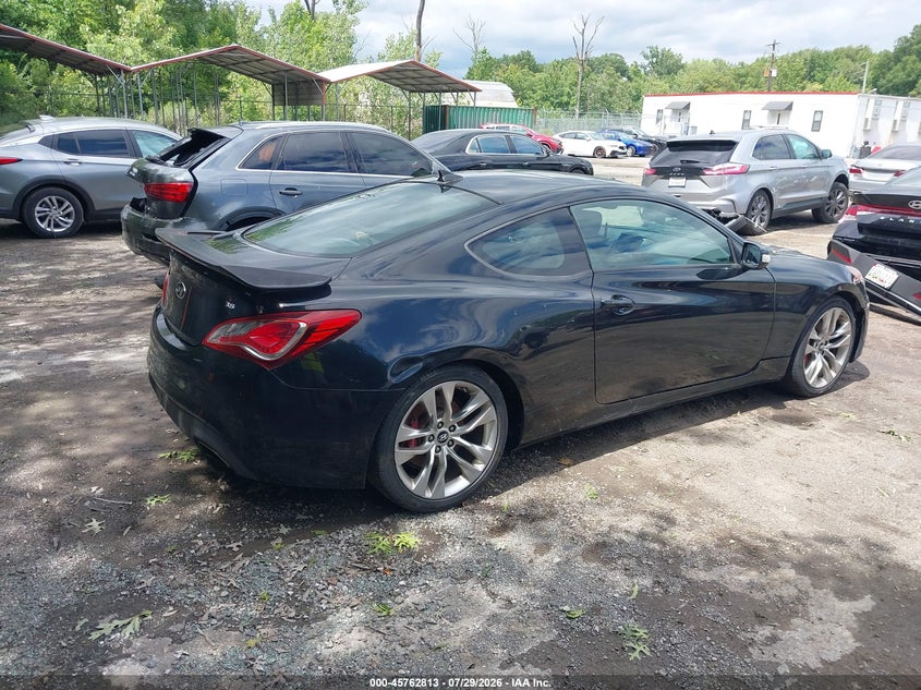 Vin: kmhhu6kj6du108147, lot: 46261562, hyundai genesis 3.8 track 20134