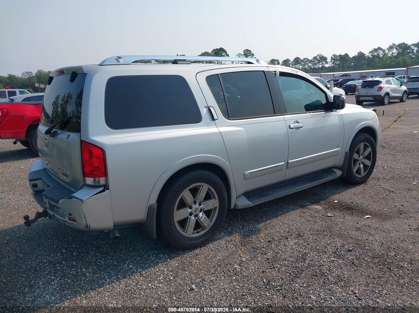 Vin: 5n1ba0nf3dn605086, lot: 46261603, nissan armada platinum 20134
