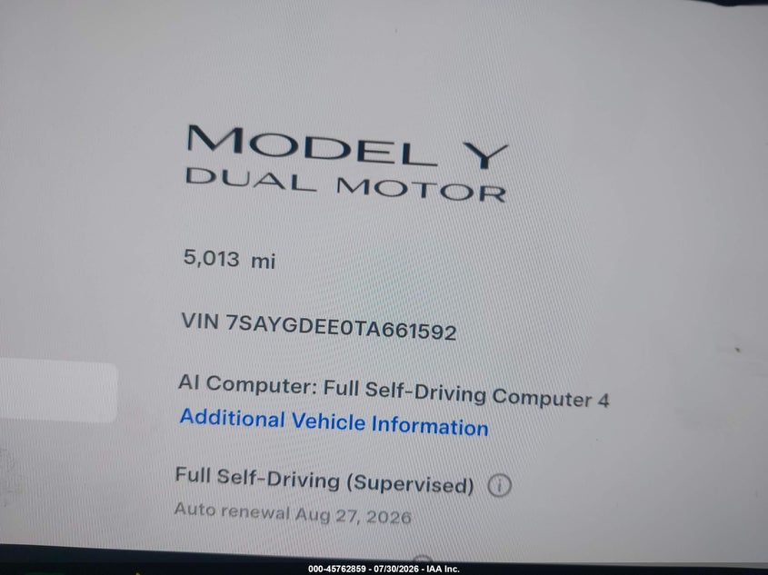 TESLA MODEL Y - zdjęcie 7