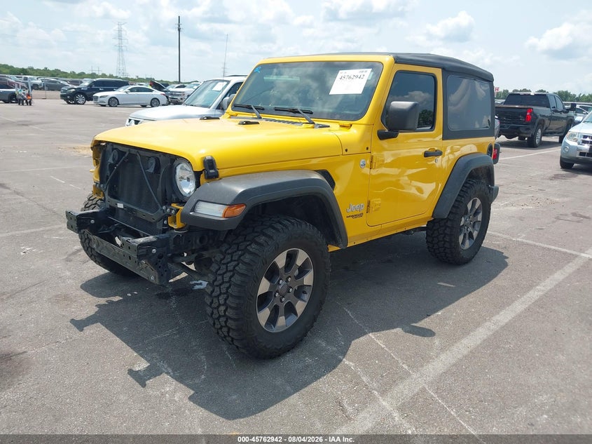 Vin: 1c4gjxag2mw636969, lot: 46261691, jeep wrangler sport 4x4 20212