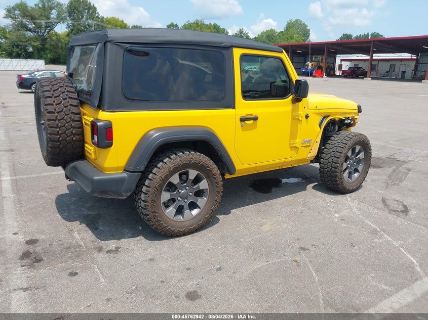 Vin: 1c4gjxag2mw636969, lot: 46261691, jeep wrangler sport 4x4 20214