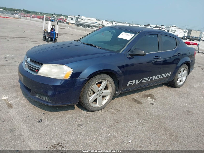 Vin: 1c3cdzab2dn567247, lot: 46261717, dodge avenger se 20132