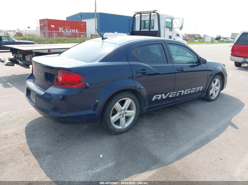 Vin: 1c3cdzab2dn567247, lot: 46261717, dodge avenger se 20134