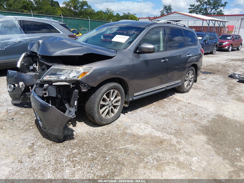Vin: 5n1ar2mm3fc712329, lot: 46261793, nissan pathfinder sl 20152