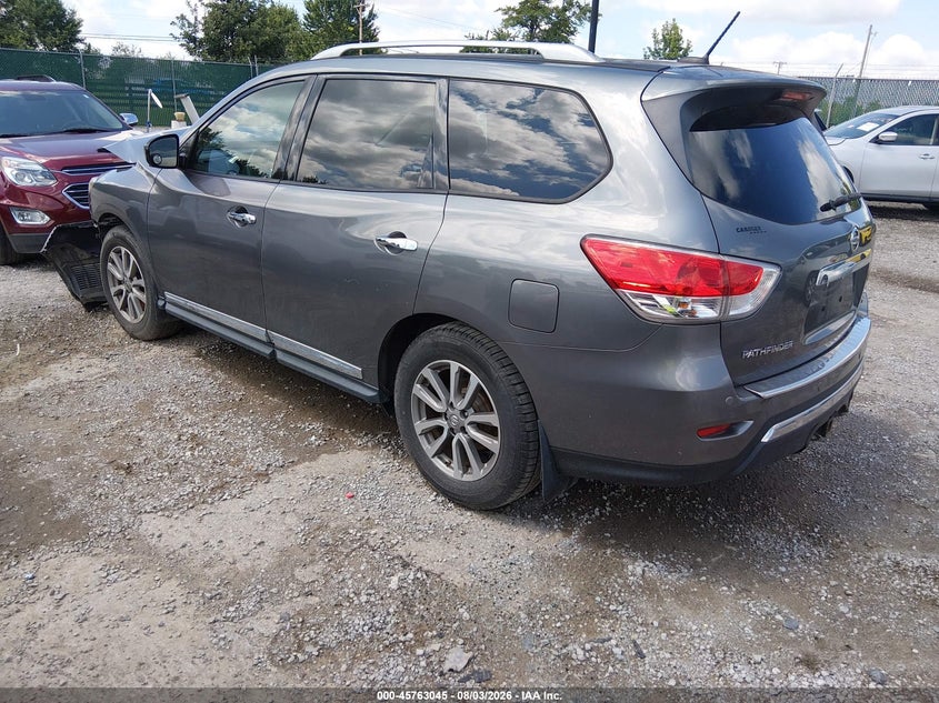 Vin: 5n1ar2mm3fc712329, lot: 46261793, nissan pathfinder sl 20153