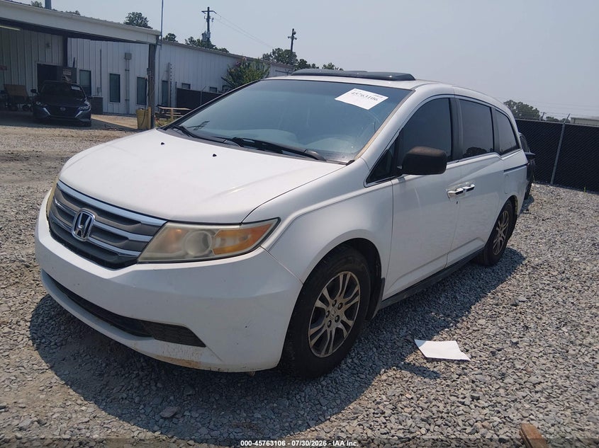Vin: 5fnrl5h62bb071774, lot: 46261855, honda odyssey ex-l 20112