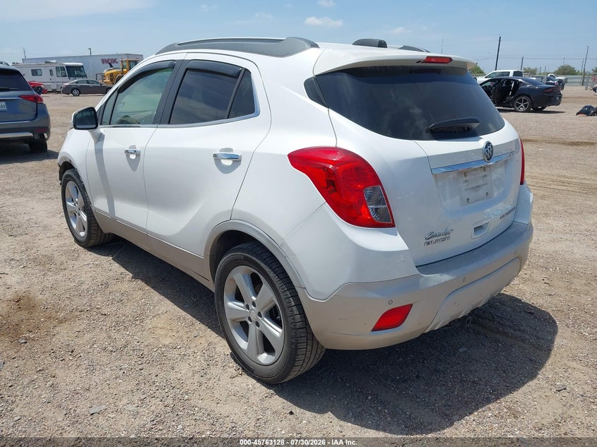 Vin: kl4cjdsb6gb583313, lot: 46261877, buick encore premium 20163