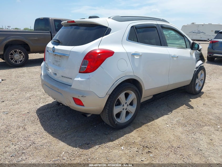 Vin: kl4cjdsb6gb583313, lot: 46261877, buick encore premium 20164