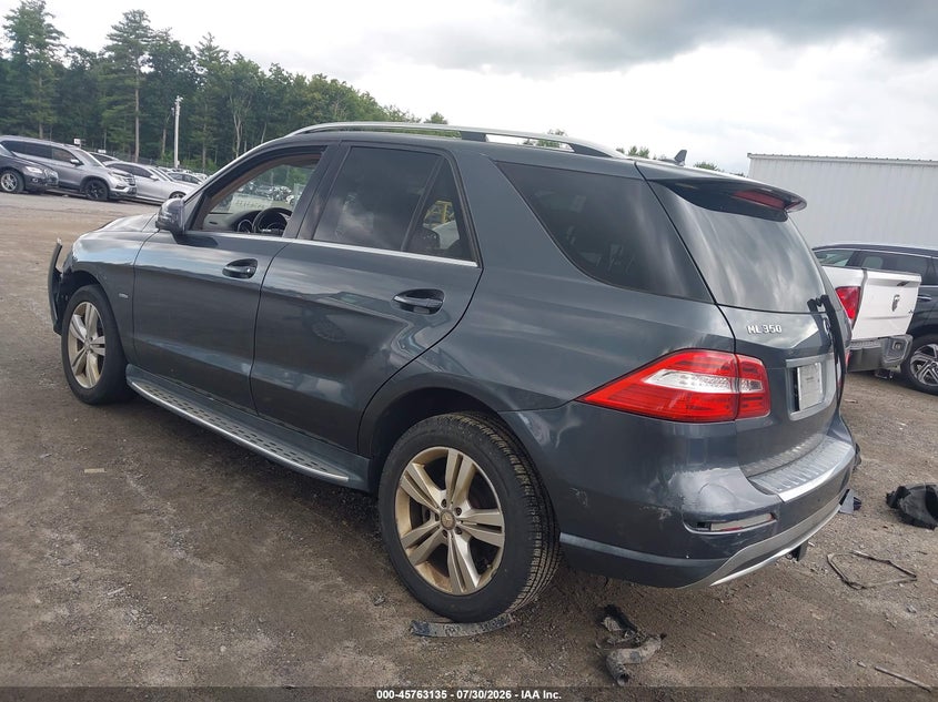 Vin: 4jgda5hb7ca028681, lot: 46261884, mercedes-benz ml 350 4matic 20123
