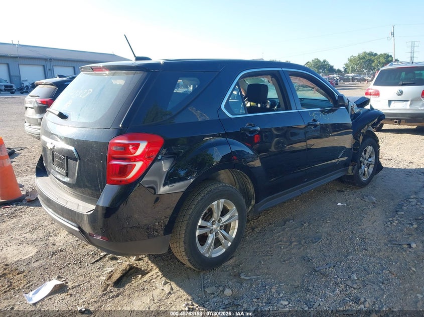 Vin: 2gnalbek9h1542528, lot: 46261907, chevrolet equinox ls 20174