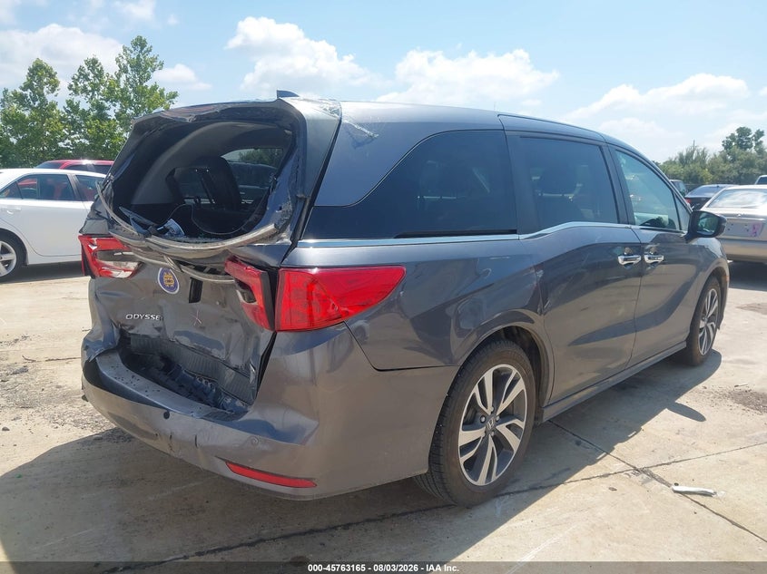 Vin: 5fnrl6h8xnb039408, lot: 46261914, honda odyssey touring 20224