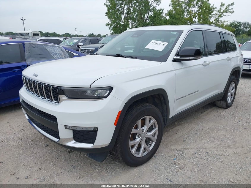 Vin: 1c4rjkbg8m8110831, lot: 46261927, jeep grand cherokee l limited 4x4 20212