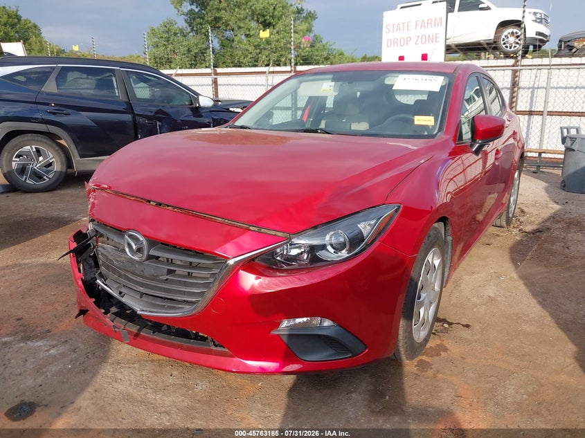 Vin: 3mzbm1k73fm201889, lot: 46261934, mazda mazda3 i sport 20152