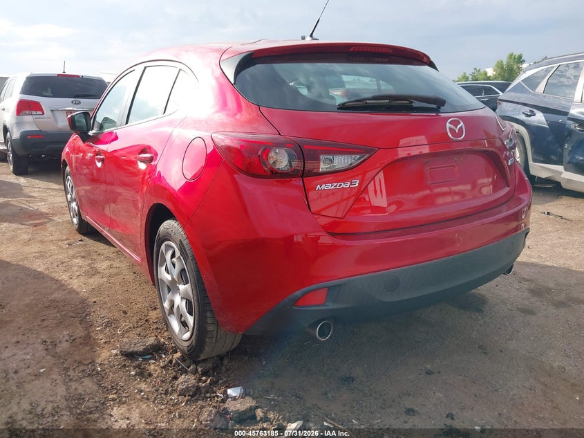 Vin: 3mzbm1k73fm201889, lot: 46261934, mazda mazda3 i sport 20153