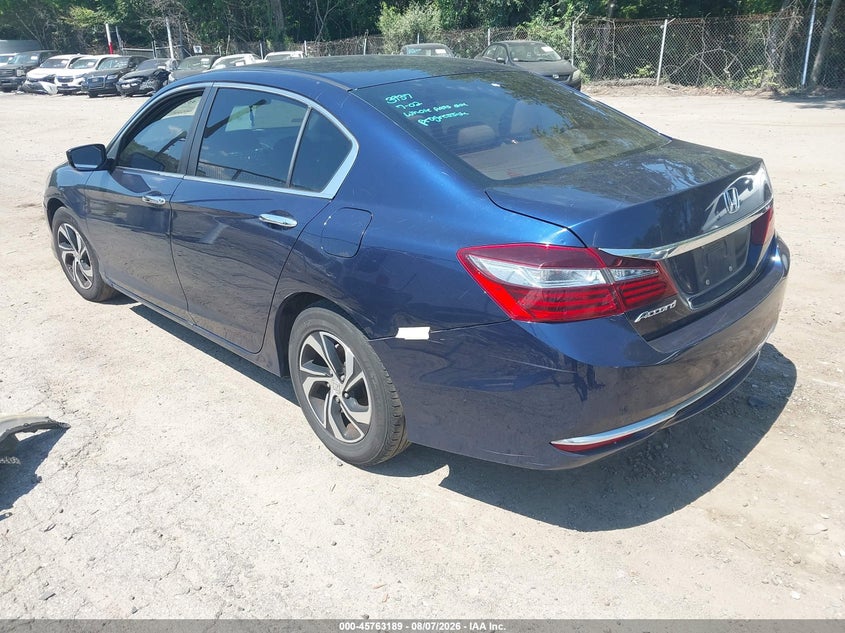 Vin: 1hgcr2f37ga097901, lot: 46261939, honda accord lx 20163