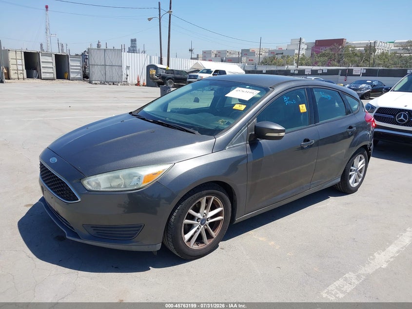Vin: 1fadp3k23fl288767, lot: 46261948, ford focus se 20152