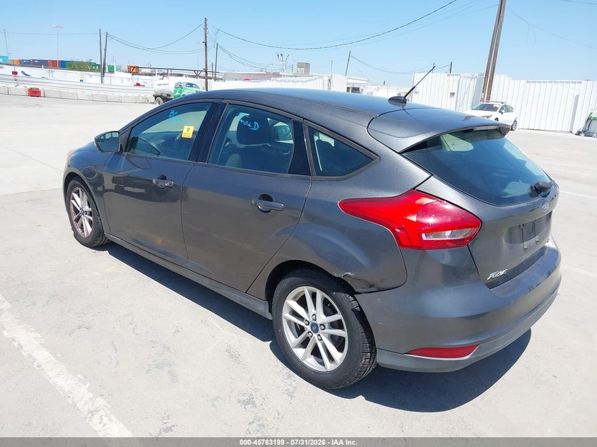 Vin: 1fadp3k23fl288767, lot: 46261948, ford focus se 20153