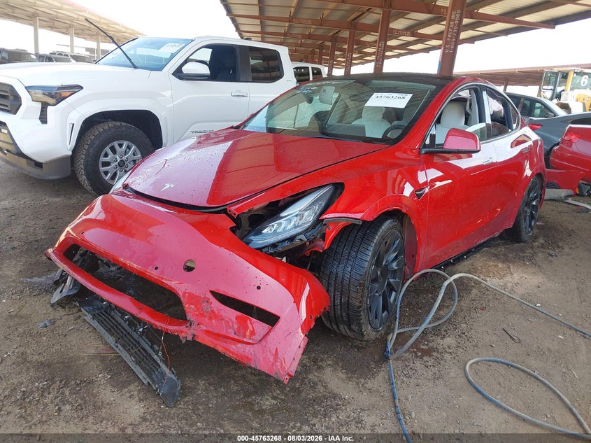 Vin: 5yjygdee7mf118466, lot: 46262017, tesla model y long range dual motor all-wheel drive 20212