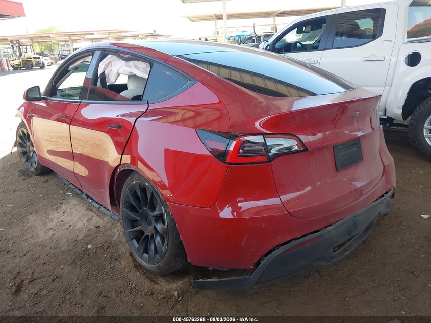 Vin: 5yjygdee7mf118466, lot: 46262017, tesla model y long range dual motor all-wheel drive 20213