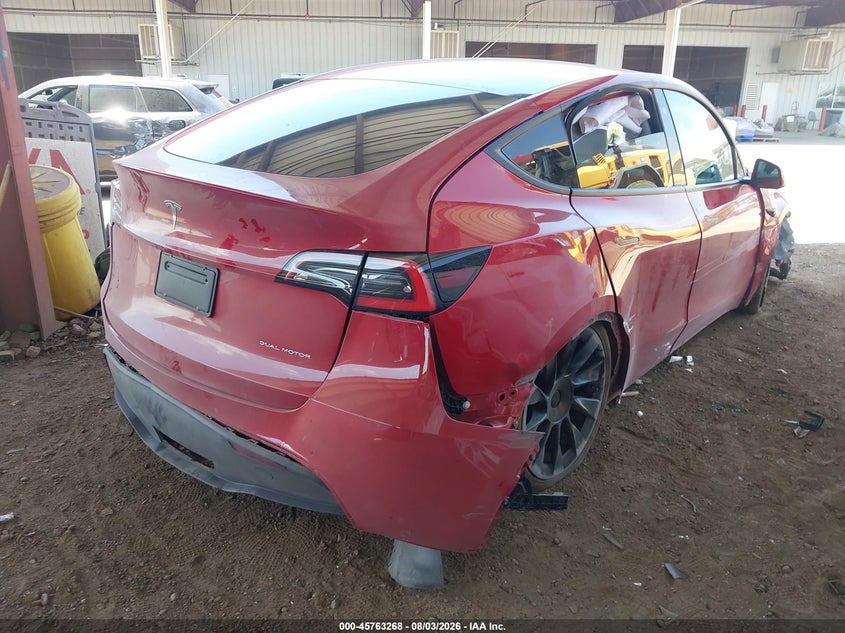 Vin: 5yjygdee7mf118466, lot: 46262017, tesla model y long range dual motor all-wheel drive 20214