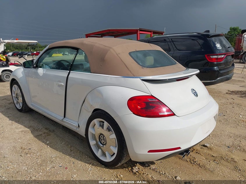 Vin: 3vw5p7at3dm815800, lot: 46262034, volkswagen beetle 2.5l 20133