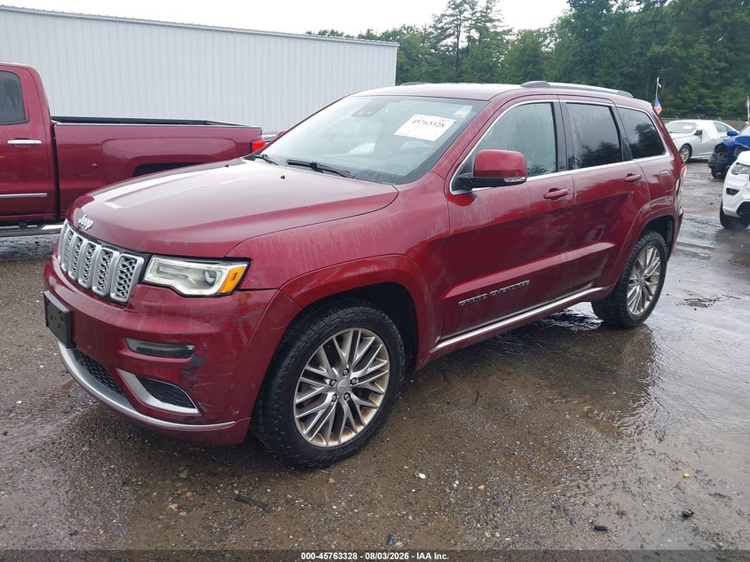 Vin: 1c4rjfjt2jc155262, lot: 46262077, jeep grand cherokee summit 4x4 20182