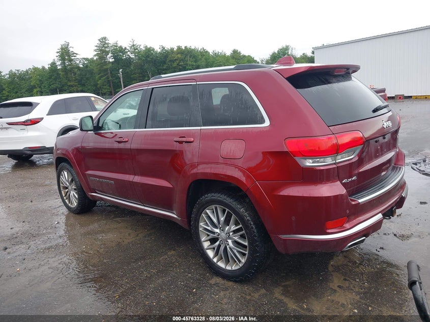 Vin: 1c4rjfjt2jc155262, lot: 46262077, jeep grand cherokee summit 4x4 20183