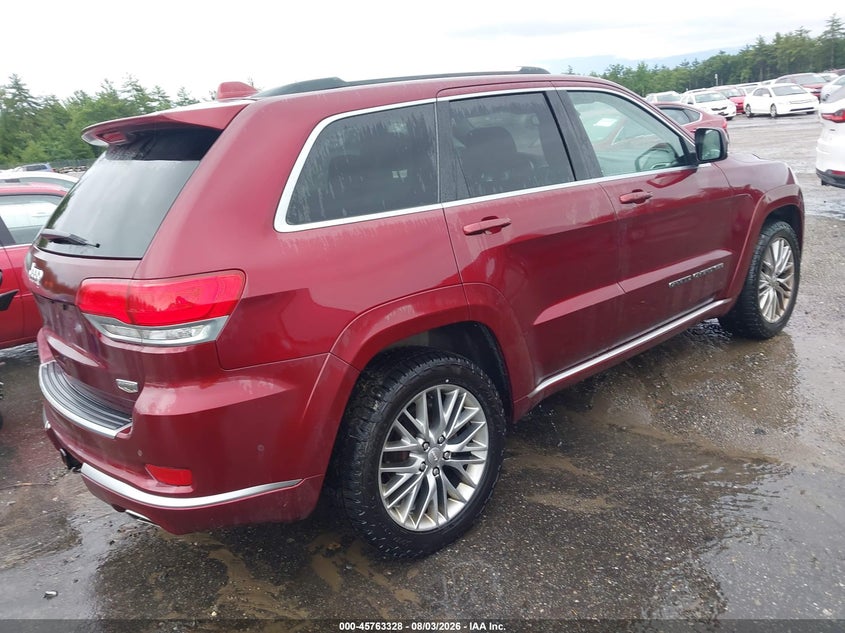 Vin: 1c4rjfjt2jc155262, lot: 46262077, jeep grand cherokee summit 4x4 20184