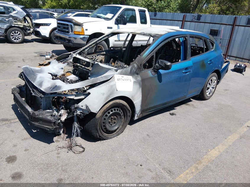 Vin: 4s3gtaa62j1738991, lot: 46262121, subaru impreza 2.0i 20182