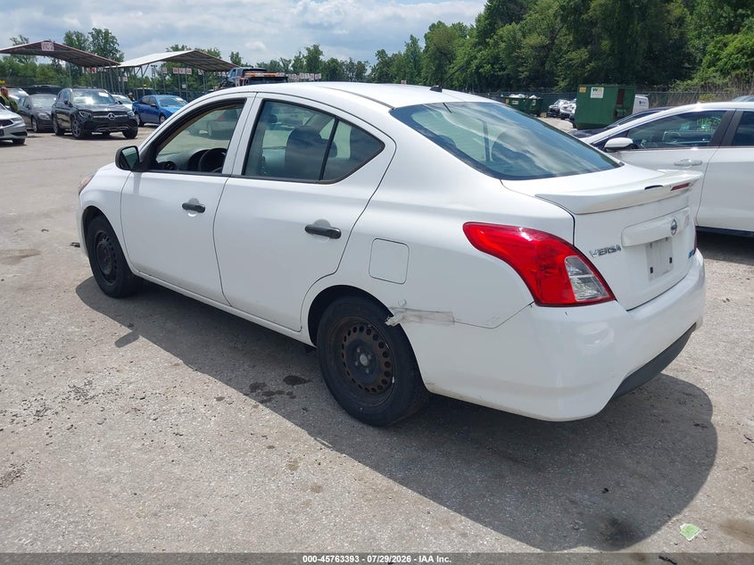 Vin: 3n1cn7ap7fl946632, lot: 46262142, nissan versa 1.6 s+ 20153