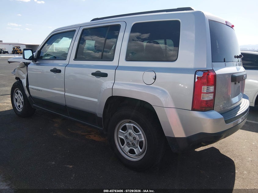 Vin: 1c4njpba4ed602434, lot: 46262155, jeep patriot sport 20143