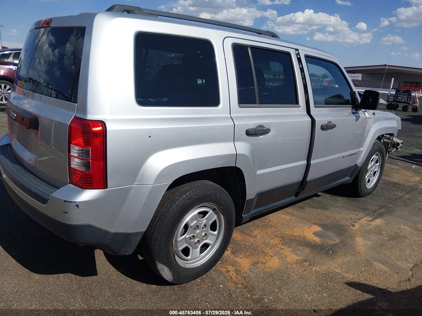 Vin: 1c4njpba4ed602434, lot: 46262155, jeep patriot sport 20144