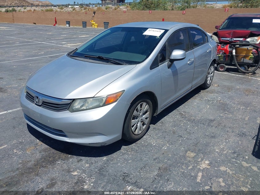Vin: 2hgfb2f51ch564597, lot: 46262180, honda civic lx 20122