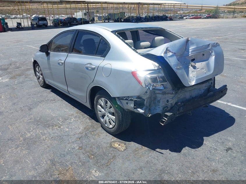 Vin: 2hgfb2f51ch564597, lot: 46262180, honda civic lx 20123