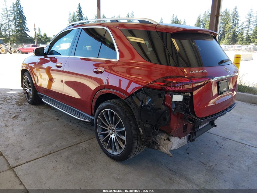 Vin: 4jgfb5ke2rb133298, lot: 46262182, mercedes-benz gle 450 4matic 20243