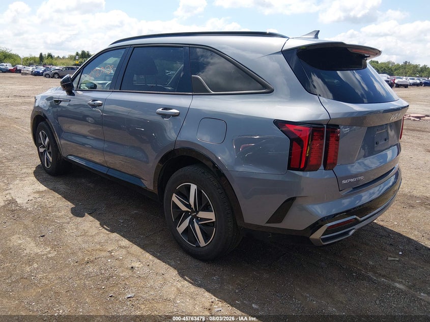Vin: 5xyrl4lc9pg201489, lot: 46262227, kia sorento s 20233
