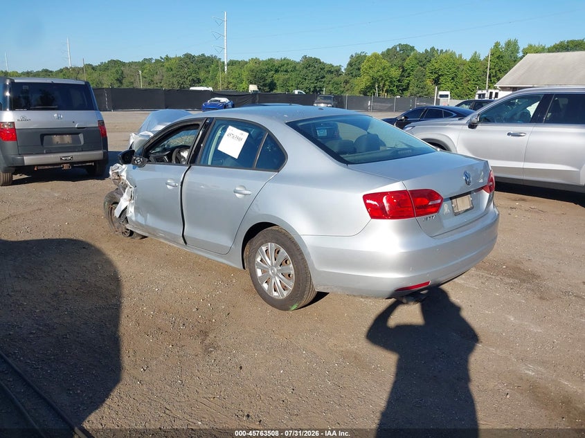 Vin: 3vw2k7aj4bm108041, lot: 46262257, volkswagen jetta 2.0l s 20113