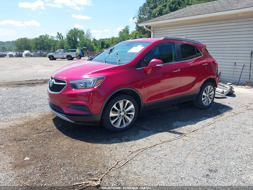 Vin: kl4cjasb0hb179634, lot: 46262318, buick encore preferred 20172